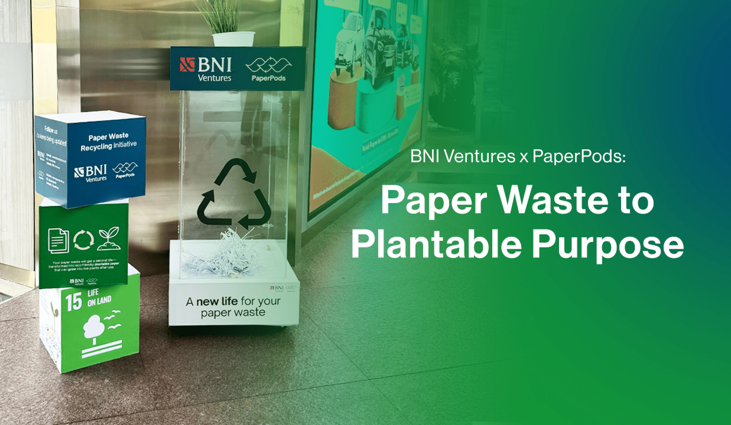 BNI Ventures x PaperPods: Paper Waste to Plantable Purpose